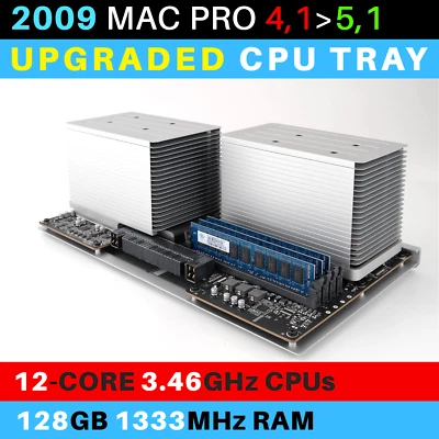 2009  Mac Pro 4,1- 5,1 CPU Tray - 12-Core 3,46GHz - 128GB RAM - Bild 1 von 4