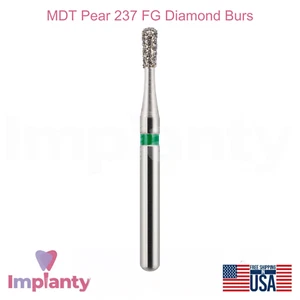 MDT Dental Pear FG Diamond Burs 237 Cavity Preparation Creating Smooth Contours - Picture 1 of 12