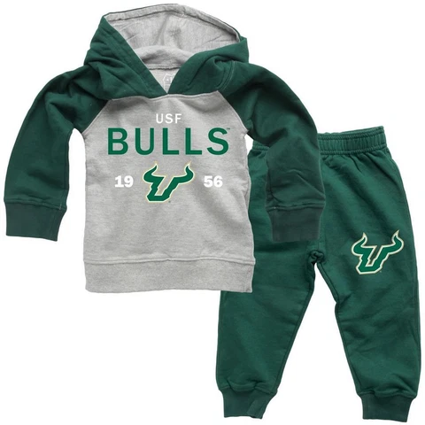 Infant/Toddler Raglan South Florida USF Bulls Hoodie and Pant Set Cover