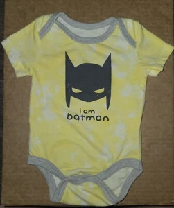 Batman Mask I'm Batman Baby Infant Snapsuit - Picture 1 of 3