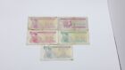 Banknote Ukraine Ukrainian Kupon 3-1000 Karbovanets 1991-1994 Hryvnia 5 Pcs Old