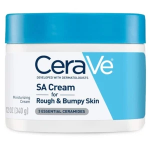 CeraVe Crema Hidratante SA con Ácido Salicílico | Crema Corporal Exfoliante | 12 OZ - Imagen 1 de 5