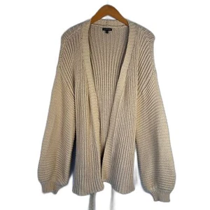 Who What Wear Open Front Belted Chunky Knit Oversized Cardigan Size XS - Picture 1 of 8