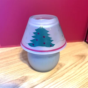 Vela Decorativa Árbol de Navidad en Vidrio, 3.5" H x 3" W, Nueva Fuera de Caja - Imagen 1 de 5