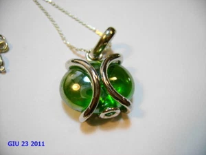 CIONDOLO  CON PIETRA COLORATA INCASTONATA TIPO 1 - Foto 1 di 1