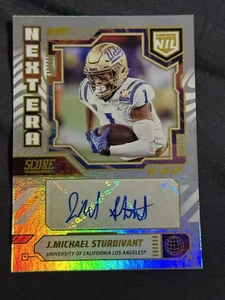 Tarjeta de fútbol americano J. Michael Sturdivant 2025 Panini Score NFL NEXT ERA AUTO #NEN-JST - Imagen 1 de 2