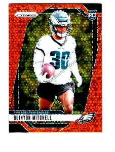Quinyon Mitchell #381 RC Philadelphia Eagles 2024 Panini Prizm Orange Disco Exc - Picture 1 of 2