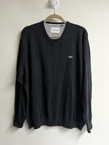 Sudadera Lacoste Para Hombre Gris Talla Francia 8 EE. UU. 3XL Pullover Manga Larga - Imagen 1 de 8