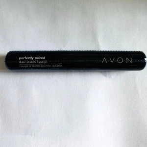 Avon Rubies and Diamonds Perfectly Paired Dual Ended Lipstick Duo Black Tube - Picture 1 of 4