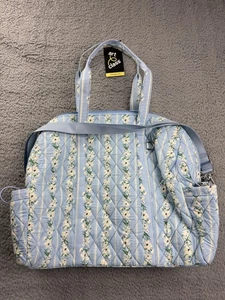 Art Class gesteppte Blumen Weekender Seesack Reisetasche blau Schultertasche neu mit Etikett - Bild 1 von 8