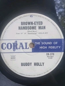 Buddy Holly Brown Eyed Handsome Man 45 7 Inch Australia Rock N Roll 60s VG+ - Picture 1 of 2
