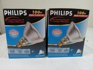 Philips Wide Flood Light 100 Watt Medium Base Par 38 4000 Hours 2200 Lumens - Picture 1 of 2