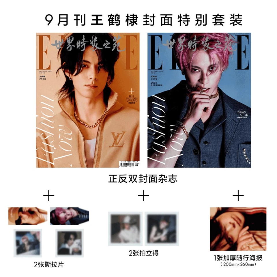 Dylan Wang Hedi ELLE China Sep 2025 Chinese Magazine & Photo Cards & Poster - Image 1 of 1