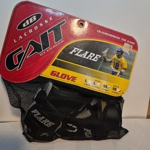 Guanti Gait Lacrosse Taglia Media Gioventù FLRGLM Debeer Svasati Nero Età 10-14 - Foto 1 di 18