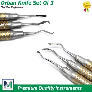Cuchillos periodontales dentales Kirkland Orban Buck cuchillo gingivectomía cirugía de tejidos - Imagen 1 de 10