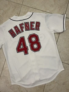 Majestic MLB Travis Hafner Cleveland Indians Baseball Jersey #48 Mens Size XL - Picture 1 of 8