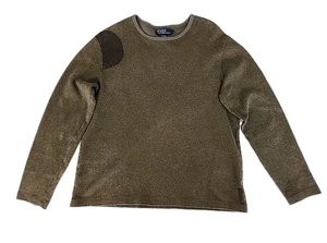 Vintage Polo Ralph Lauren Herren XL Baumwolle Wolle Pullover Langarm Grün Klassisch  - Bild 1 von 11