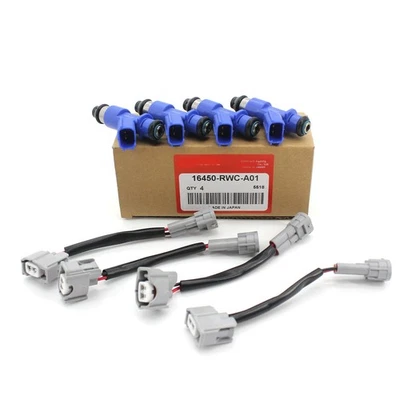 NEW OEM 4X 410cc FUEL INJECTORS 16450-RWC-A01 FOR RDX RSX TSX INTEGRA CIVIC Foto 1 de 4
