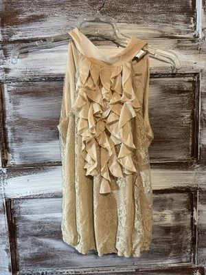 Soulmates Women’s Sleeveless Top In Champagne Color Size Large - Image 1 of 4