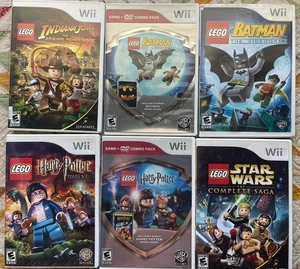 WII LEGO GAMES INDIANA JONES BATMAN HARRY POTTER STAR WARS - Picture 1 of 10