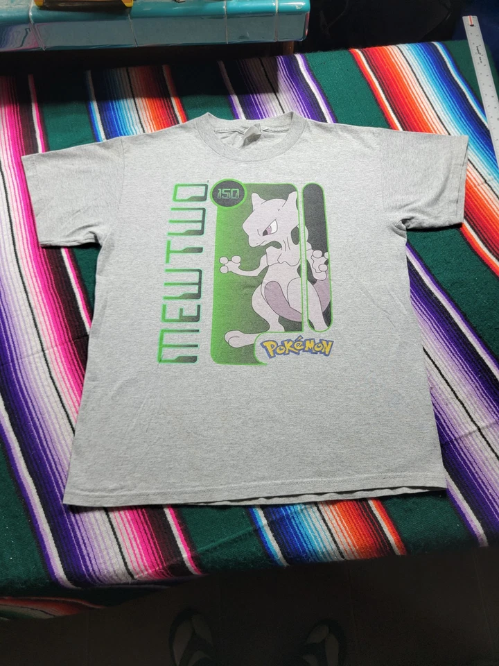 Camiseta Nintendo Pokemon Mewtwo 1999 Vintage Talla Juvenil XL Foto 1 de 4