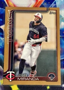 2025 Topps S1 Gold Border Short Print Jose Miranda #310 MIN Twins 1874/2025 - Picture 1 of 3
