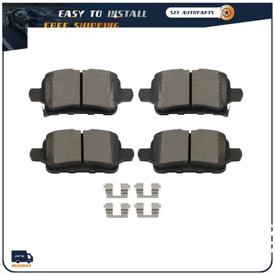 4X Rear Ceramic Disc Brake Pads D1915 For Chevrolet Equinox 2018 2019 2020 2021 - Image 1 of 4