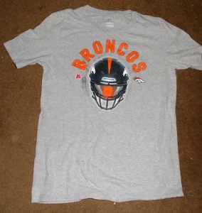 Gray Denver Broncos t-shirt Youth L 14-16 - Picture 1 of 2