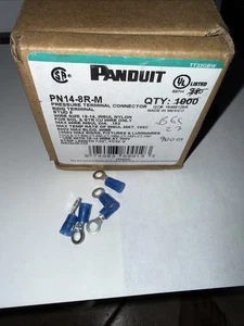 970 Panduit Pn14-8R-M Ringklemme, #8 Bolzengröße 14 AWG, 600 V, Nylon isoliert - Bild 1 von 5