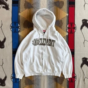 Vintage Y2K Element Full Zip Hoodie Sweatshirt Size Medium Skate Grunge Skater - Picture 1 of 9
