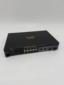 HPE HP Aruba 2530-8G PoE+ 8-Port Gigabit Ethernet Switch J9774A *NO A/C Adapter* - Picture 1 of 6