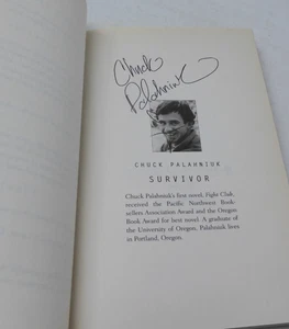 *SIGNED* SURVIVOR by Chuck Palahniuk (Paperback, 1999) Fight Club - Picture 1 of 16
