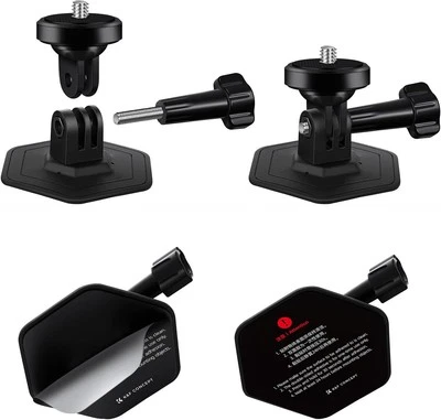 K&F Concept 2-pack Flexible Adhesive Helmet Mount Kit use Genuine 3M for GoPro - Image 1 of 4