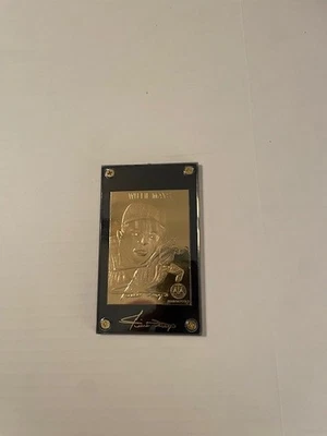 Tarjeta de béisbol Willie Mays oro 22kt edición limitada Foto 1 de 2