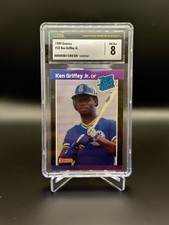 1989 Donruss Ken Griffey Jr #33 RATED ROOKIE CARD RC CSG 8 NM-MT THE KID HOF