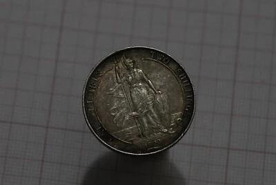🧭 🇬🇧 UK GB FLORIN 1902 SILVER EDWARD VII SHARP DETAILS B73 #256 - Image 1 of 3