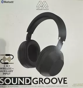 Modern Touch Sound Groove Cuffie Bluetooth Wireless, Nero - Foto 1 di 3