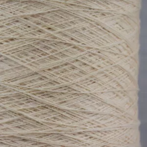 SOFT BRITISH LAMBSWOOL YARN 400g CONE 2 3 PLY MACHINE KNITTING CREAM WOOL KNIT - Picture 1 of 2