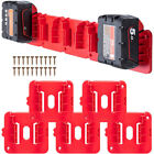 10Pcs Red Battery Mounts Storage Holder Rack For Milwaukee M18 18V Battery Kits