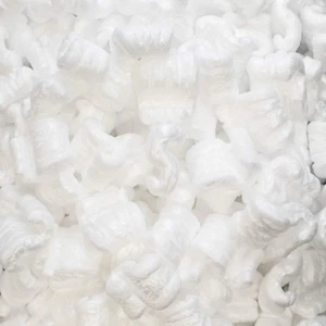 - .25 Cu Ft - White Packing Peanuts - Anti-Static S Shaped Cushion for Shipping, - Picture 1 of 7