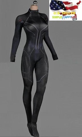 1/6 black widow tight body suit for 12" female figure hot toys Phicen ❶USA❶ Cover