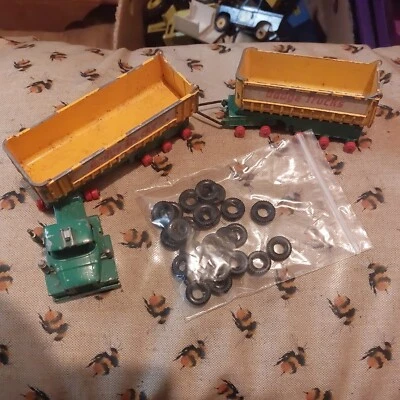 Matchbox King Size K-16 Dodge Tractor Twin Tipper Trailers  - Image 1 of 4