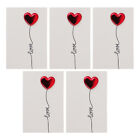  5 Pcs Danke Karten Grukarte Valentinstag Geburstagskarte Liebe