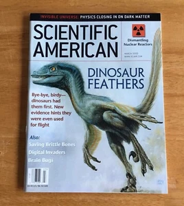 Scientific American Magazine März 2003 Dinosaurierfedern ohne Etikett - Bild 1 von 2