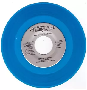 John Wesley Harding The Chills Martin Phillipps Heavenly Pop Hit Blue Vinyl 45 - Picture 1 of 2