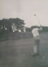 Old Timey Golf Swing Vintage Photograph