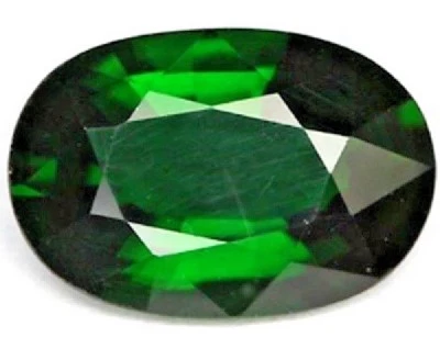 Мерцающий хромированный зеленый натуральный турмалин (Танзания) овальный 4,45 карата 13 x 9 мм ХОРОШИЙ - Изображение 1 из 4