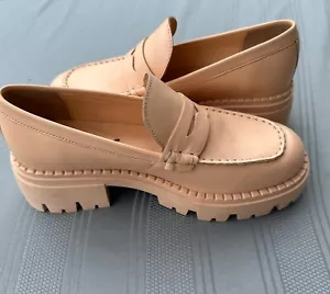 Free People Lyra Lug Chunky Plateau Loafer Pink Peach Damenschuh 39 US 8,5-9 - Bild 1 von 13