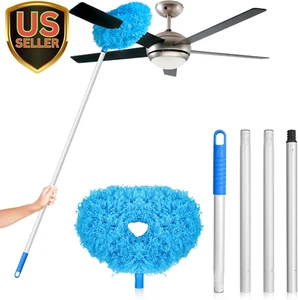 Ceiling Fan Cleaner Duster High Ceiling Extended Fan Blade Cleaner from 13 to 50 - Picture 1 of 6