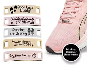 Personalisierter Text Marathon Rennen Metall Trainer Erinnerung Spitze Etiketten Laufen Geschenk - Bild 1 von 8